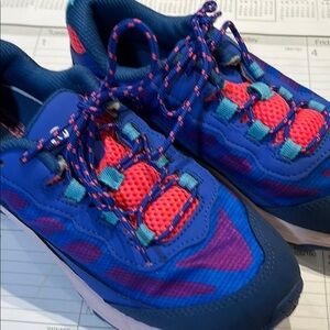 Merrill Kids Blue and Pink Athletic Shoes size 04, OM Moab speed low, Float-pro